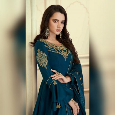 Malika Gowns (Sea-Green)